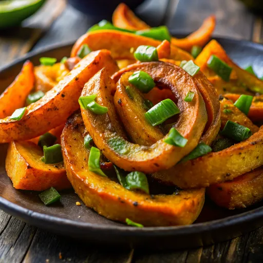 Fırında Baharatlı Tatlı Patates Dilimleri